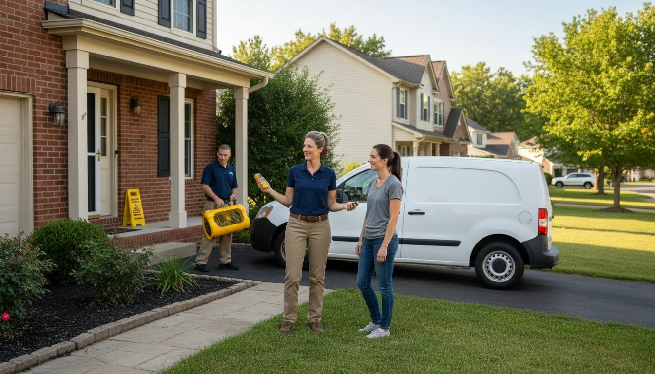 Water restoration image for Home Water Damage Repair in Morris, IN
